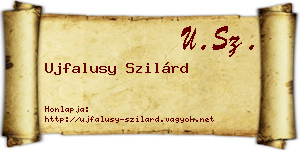 Ujfalusy Szilárd névjegykártya